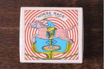 アンティーク雑貨　昭和レトロ　タイガー商会　T.K　ジョッキーゴマ(輸出用)