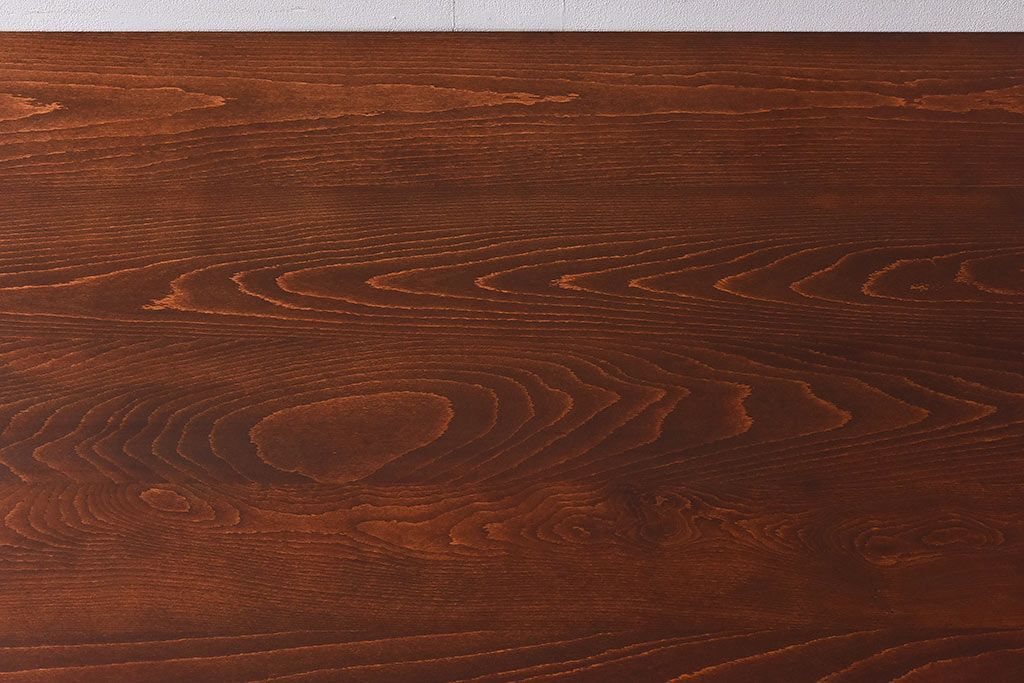 ペイント家具　両面引き出し付き特大ダイニングテーブル(作業台、作業テーブル)