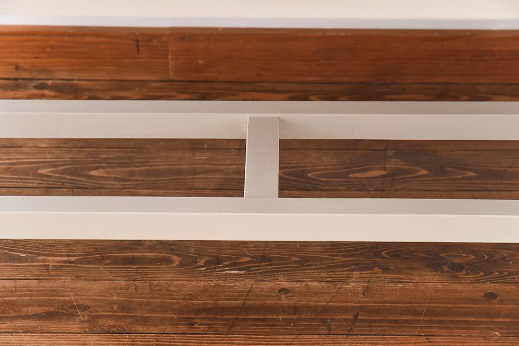 ペイント家具　両面引き出し付き特大ダイニングテーブル(作業台、作業テーブル)