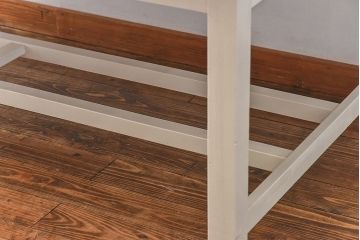 ペイント家具　両面引き出し付き特大ダイニングテーブル(作業台、作業テーブル)