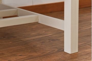 ペイント家具　両面引き出し付き特大ダイニングテーブル(作業台、作業テーブル)