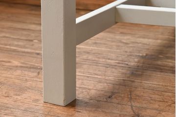 ペイント家具　両面引き出し付き特大ダイニングテーブル(作業台、作業テーブル)