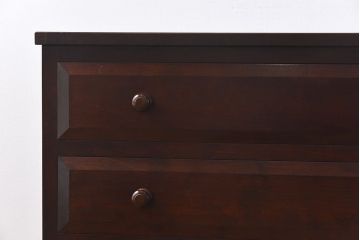 ビンテージ　松本民芸家具　リメイク　脚付きローチェスト(引き出し、和タンス)