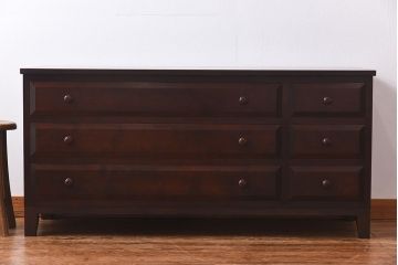 ビンテージ　松本民芸家具　リメイク　脚付きローチェスト(引き出し、和タンス)