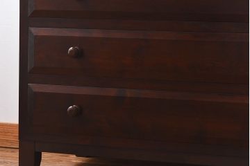 ビンテージ　松本民芸家具　リメイク　脚付きローチェスト(引き出し、和タンス)