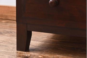 ビンテージ　松本民芸家具　リメイク　脚付きローチェスト(引き出し、和タンス)