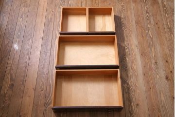 中古　松本民芸家具　シックな雰囲気漂うT型ライティングビューロー(ワークデスク、在宅ワーク、在宅用)(定価約31万円)