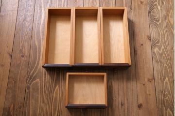 中古　松本民芸家具　シックな雰囲気漂うT型ライティングビューロー(ワークデスク、在宅ワーク、在宅用)(定価約31万円)