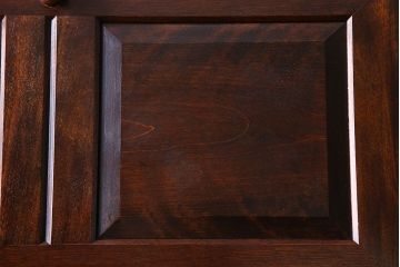 中古　松本民芸家具　シックな雰囲気漂うT型ライティングビューロー(ワークデスク、在宅ワーク、在宅用)(定価約31万円)