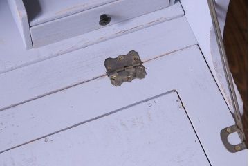 ペイント家具　ラベンダーのような色がかわいらしい小さなライティングビューロー(ワークデスク、在宅ワーク、在宅用、学習机)