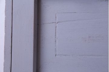 ペイント家具　ラベンダーのような色がかわいらしい小さなライティングビューロー(ワークデスク、在宅ワーク、在宅用、学習机)