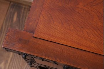 ビンテージ　民芸家具　前面ケヤキ材　米沢車箪笥(時代箪笥)