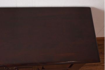 中古　松本民芸家具　A型サイドボード(リビングボード、キャビネット、ローボード)(定価約32万円)(1)