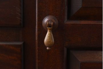 中古　松本民芸家具　A型サイドボード(リビングボード、キャビネット、ローボード)(定価約32万円)(1)