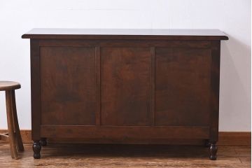 中古　松本民芸家具　A型サイドボード(リビングボード、キャビネット、ローボード)(定価約32万円)(1)