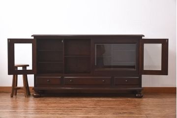 中古　松本民芸家具　C-Ⅱ型サイドボード(リビングボード、キャビネット)(定価約60万5千円)