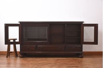 中古　松本民芸家具　C-Ⅱ型サイドボード(リビングボード、キャビネット)(定価約60万5千円)