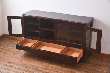 中古　松本民芸家具　C-Ⅱ型サイドボード(リビングボード、キャビネット)(定価約60万5千円)