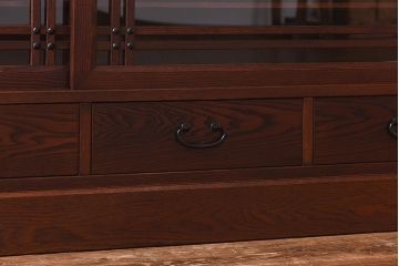 中古　民芸家具　和モダンにぴったりの水屋箪笥サイドボード(収納棚、ローボード)