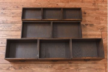 中古　飛騨産業　PROVINCIAL(プロヴィンシャル・プロビンシャル)　特注　古い風格のあるカップボード(食器棚、キャビネット)(定価約78万円)