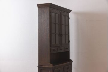 中古　飛騨産業　PROVINCIAL(プロヴィンシャル・プロビンシャル)　特注　古い風格のあるカップボード(食器棚、キャビネット)(定価約78万円)