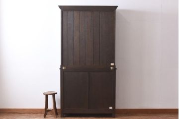 中古　飛騨産業　PROVINCIAL(プロヴィンシャル・プロビンシャル)　特注　古い風格のあるカップボード(食器棚、キャビネット)(定価約78万円)