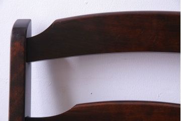中古　北海道民芸家具　HM620　滑らかな質感が美しいラダーバックチェア(椅子、ダイニングチェア)(2)