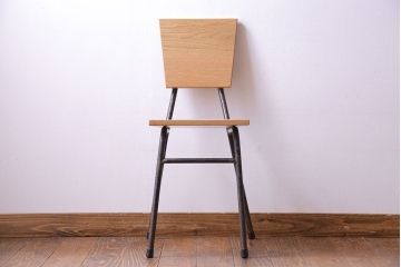 ラフジュ工房オリジナル　ナラ材　シンプルなチェア(椅子、ダイニングチェア)(1)