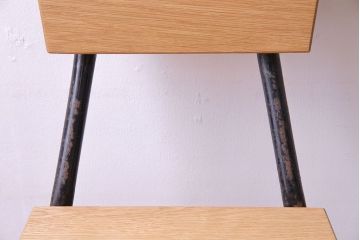 ラフジュ工房オリジナル　ナラ材　シンプルなチェア(椅子、ダイニングチェア)(1)
