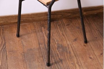 ラフジュ工房オリジナル　ナラ材　シンプルなチェア(椅子、ダイニングチェア)(2)