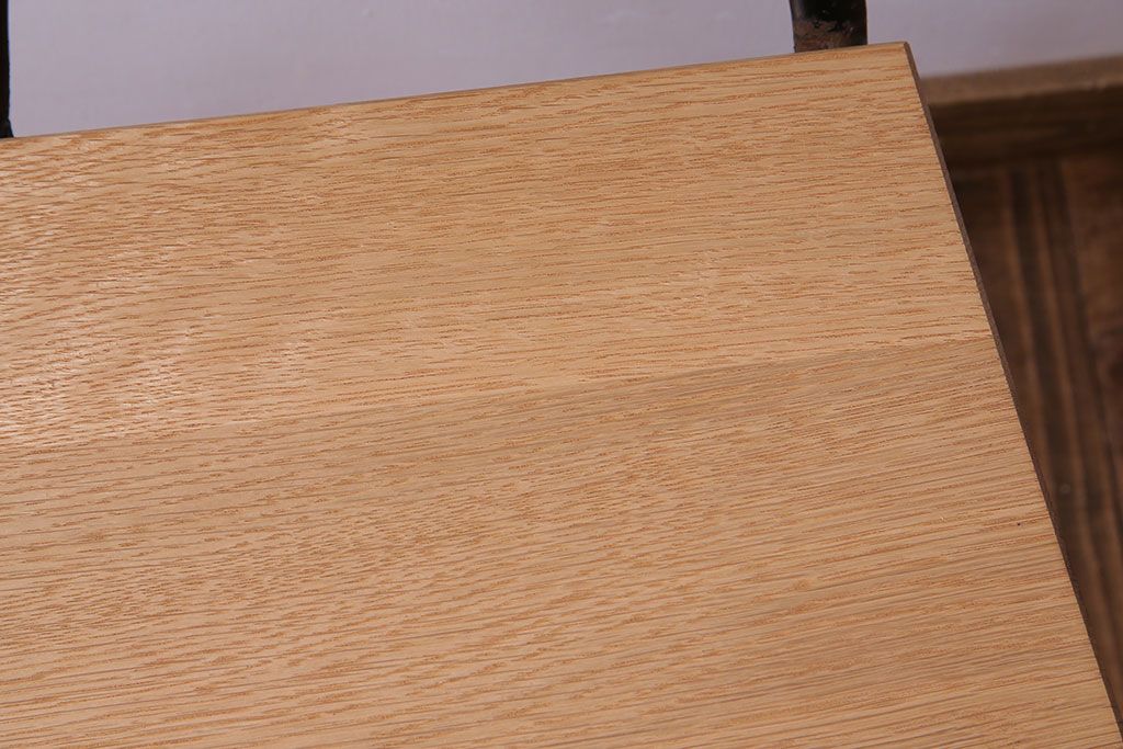 ラフジュ工房オリジナル　ナラ材　シンプルなチェア(椅子、ダイニングチェア)(3)