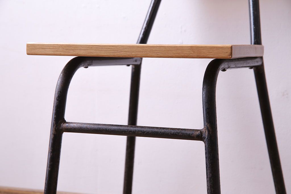 ラフジュ工房オリジナル　ナラ材　シンプルなチェア(椅子、ダイニングチェア)(3)