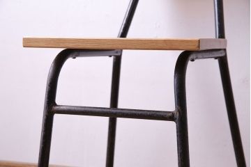 ラフジュ工房オリジナル　ナラ材　シンプルなチェア(椅子、ダイニングチェア)(3)