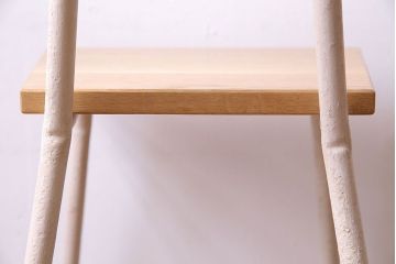 ペイント家具　ナラ材　ナチュラルな雰囲気漂うシンプルなチェア(イス、椅子)(1)