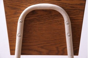 ペイント家具　ナラ材　ナチュラルな雰囲気漂うシンプルなチェア(イス、椅子)(2)