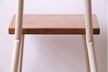 ペイント家具　ナラ材　ナチュラルな雰囲気漂うシンプルなチェア(イス、椅子)(2)