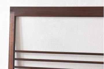 昭和レトロ　モールガラス入り!　横桟が印象的なガラス戸(建具・引き戸・ガラス引き戸)2枚セット