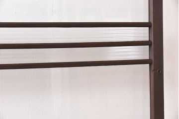 昭和レトロ　モールガラス入り!　横桟が印象的なガラス戸(建具・引き戸・ガラス引き戸)2枚セット