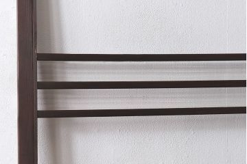 昭和レトロ　モールガラス入り!　横桟が印象的なガラス戸(建具・引き戸・ガラス引き戸)2枚セット