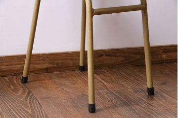 ペイント家具　ナラ材　古いフレームが魅力のシンプルなチェア(イス、椅子)