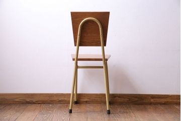 ペイント家具　ナラ材　古いフレームが魅力のシンプルなチェア(イス、椅子)