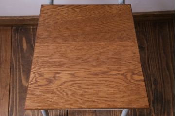 ペイント家具　ナラ材　ナチュラルな雰囲気漂うシンプルなチェア(イス、椅子)(3)