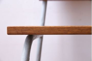 ペイント家具　ナラ材　ナチュラルな雰囲気漂うシンプルなチェア(イス、椅子)(3)