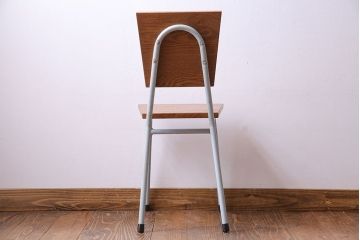 ペイント家具　ナラ材　ナチュラルな雰囲気漂うシンプルなチェア(イス、椅子)(3)