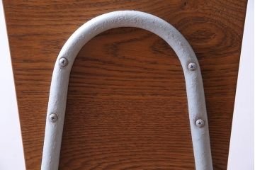 ペイント家具　ナラ材　ナチュラルな雰囲気漂うシンプルなチェア(イス、椅子)(3)