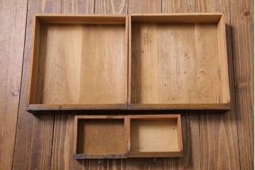 アンティーク家具　大正ロマン　象嵌入り　ナラ材のライティングビューロー(ワークデスク、在宅ワーク、在宅用、学習机)