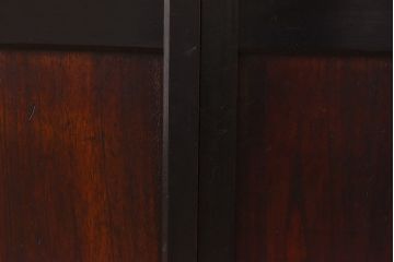 古民具・骨董　桐材　深みのある色合いが魅力的な漆塗りの板戸(建具、引き戸、帯戸)