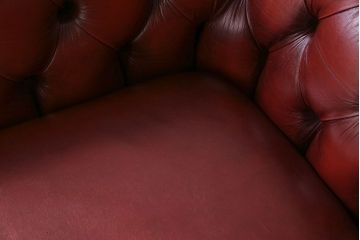 アンティーク家具　イギリス製　本革 1P ラグジュアリーなチェスターフィールドソファ