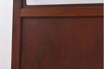 和製アンティーク　杉材　素朴な雰囲気のガラス帯戸(引き戸、建具)(1)