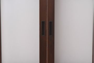 和製アンティーク　昭和レトロなガラス戸(建具、引き戸、格子戸)2枚セット